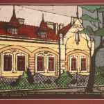 Роман Дмитрик. Будинок по вул. Антоновича, 74. Із Серії "Львів, котрий зникає", ксилографія, 2012 рік