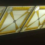 Вітражний стелевий світильник по вул. Шептицьких